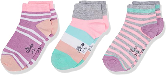 para Mujer Pack de 3 s.Oliver Socks Calcetines 