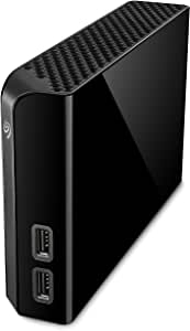 Seagate Backup Plus Hub, 6 TB, Disco duro externo HDD, USB 3.0 para ordenador de sobremesa, estación de trabajo, PC y Mac, 2 puertos USB, 2 meses de suscripción a Adobe CC Photography (STEL6000200)