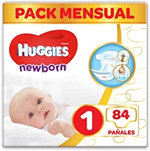 Huggies Newborn Pañales Recién Nacido Talla 1 (2-5 kg) - 84 pañales