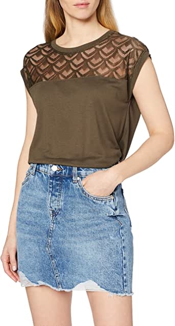 Only Onlnicole S/S Mix Top Noos Camiseta para Mujer