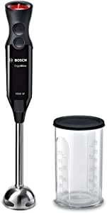 Bosch MS6CB6110 Ergomixx Batidora Mano, 1000 W, Acero Inoxidable, 12 Velocidades, Con 1 Accesorio, Negro