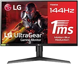 LG 27GL650F-B - Monitor Gaming FHD de 69 cm (27") con Panel IPS (1920 x 1080 píxeles, 16:9, 1 ms con MBR, 144Hz, FreeSync 2, 400 cd/m², 1000:1, sRGB >99%, DP x1, HDMI x2), Color Negro