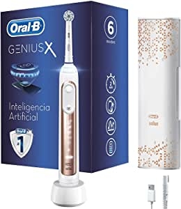 Oral-B Genius X 20000N - Cepillo De Dientes Eléctrico con Tecnología De Braun, Oro Rosa