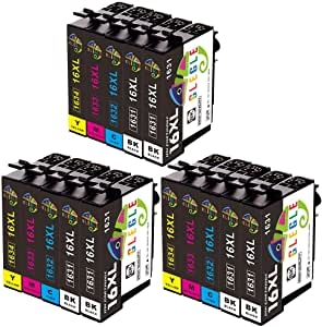 GLEGLE 16XL Cartuchos Tinta 15 Multipack Reemplazo para Compatible con EPSON Workforce WF-2630WF WF-2510WF WF-2750DWF WF-2530WF WF-2540WF WF-2760DWF WF-2650DWF WF-2660DWF WF-2520NF WF-2010W