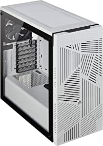 Corsair 275R Airflow - Cristal Templado Chasis Semi-torre ATX Inteligente Gaming (Paneles Lateral de Cristal Templado, Tres Ventiladores de Refrigeración de 120mm Incluidos), Blanco