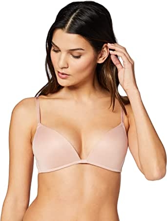 Marca Amazon - IRIS & LILLY Sujetador de Microfibra Push Up Mujer