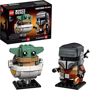 LEGO Star Wars BrickHeadz - El Mandaloriano y El Niño, Set de Construcción con los Personajes de Mandalorian, incluye a Baby yoda, Juguete del Universo Star Wars (75317)