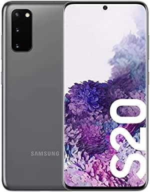 Samsung Galaxy S20 - Smartphone 6.2" Dynamic AMOLED (8GB RAM, 128GB ROM , cuádruple cámara trasera 64MP, Octa-core Exynos 990, 4000mAh batería, carga ultra rápida), Cosmic Gray [Versión española]