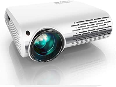 Proyector, YABER 7000 Lúmenes Proyector Full HD 1920x1080P Proyector Cine en Casa Soporta 4K y Sonido HiFi, Ajuste Digital 4D y Función de Zoom, Proyector LED con Tecnología de Nueva Generación