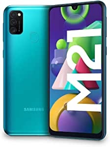 Samsung Galaxy M21 - Smartphone Dual SIM de 6.4" sAMOLED FHD+, Triple Cámara 48 MP, 4 GB RAM, 64 GB ROM Ampliables, Batería 6000 mAh, Android, Versión Española, Color Verde