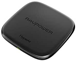 RAVPOWER Cargador Inalámbrico de 7.5W de Carga Rápida Base de Carga Inalámbrica de 10W Compatible con Galaxy S8/ S8 +/S7/ S7 Edge y Todos los Dispositivos Habilitados