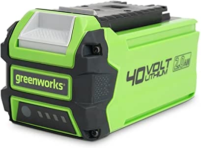 Greenworks Batería G40B2 2ª generación (sistema de carga rápida de Li-Ion 40V 2 Ah sin autodescarga, apto para todos los dispositivos y baterías de la serie 40V de Greenworks Tools)