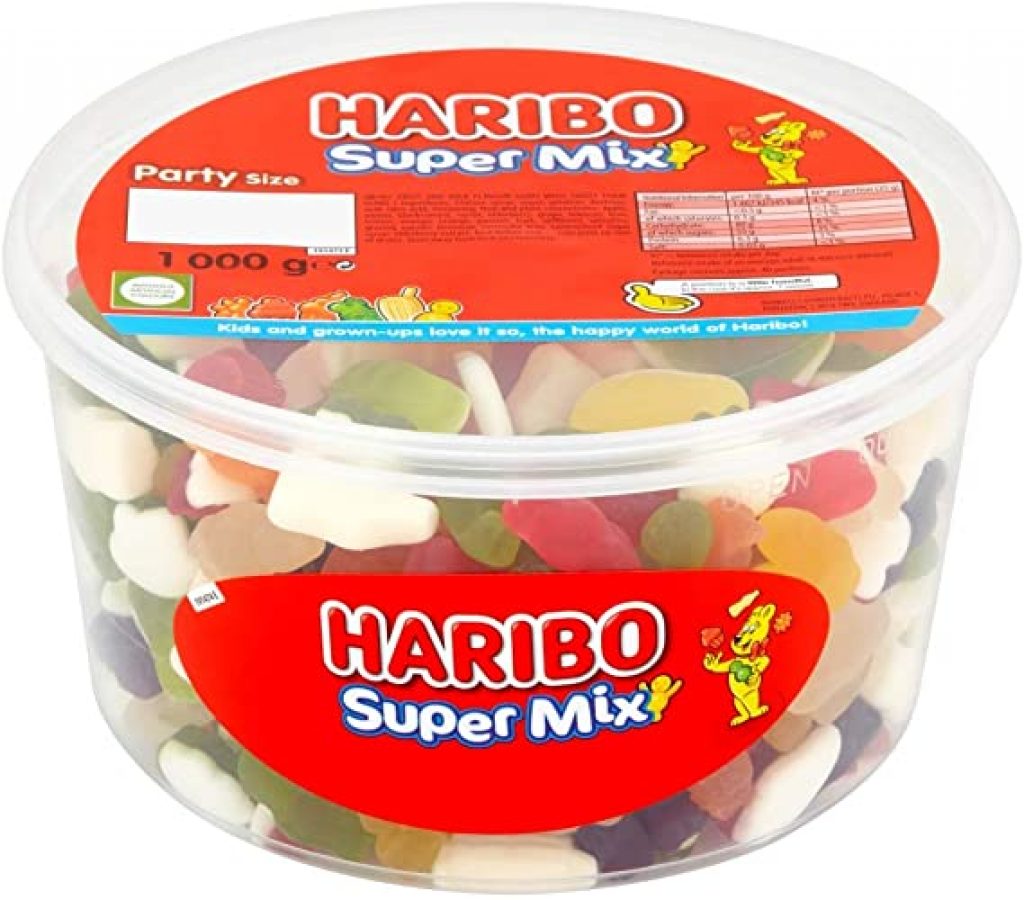 Haribo Supermix 1kg Sweets Party Tub Super Mix – TriChollo