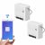 2 piezas SONOFF Mini interruptor inteligente de dos vías 10A AC100-240V Funciona con Amazon Alexa Google Home Assistant
