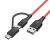 BlitzWolf® BW-MT3 3A Cable de datos 2 en 1 Type C Adaptador de carga rápida micro USB 3 pies 6 pies para Xiaomi Mi10 One
