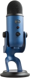 Blue Microphones Yeti – Micrófono USB para grabación y transmisión en PC y Mac, transmisión de juegos, llamadas de Skype, transmisión de Youtube, Plug and Play, color Azul (Medianoche)