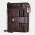 Hombre Piel Genuina RFID Doble ZIpper Antirrobo Ranura para tarjetas múltiples Tarjetero Cartera