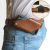 Hombres Piel Genuina 4.7 pulgadas ~ 6.5 pulgadas Teléfono Bolsa Cintura Bolsa Fácil de llevar EDC Bolsa Para al aire lib