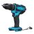 Impacto eléctrico inalámbrico de 18V Taladro Potencia de 2 velocidades Destornillador Adaptado a batería Makita de 18V