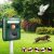 KCASA KC-JK369 Jardín Ultrasónico PIR Sensor Solar Repelente de Animales Fuerte Luz Flash Repelente de Aves