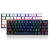 Royal Kludge RK61 Bluetooth con cable Modo dual 60% RGB Mecánico Juegos Teclado