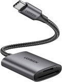 UGREEN USB C Lector de Tarjetas SD/MicroSD, Adaptador Tarjetas SD USB Tipo C [Compatible con Thunderbolt 3] para MacBook Pro, MacBook, MacBook Air/iPad Pro 2018/2020, Samsung Galaxy S10/ S9/ S8